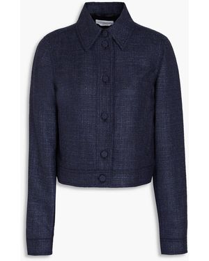 Gabriela Hearst Thereza Wool And Silk-blend Jacket - Blue