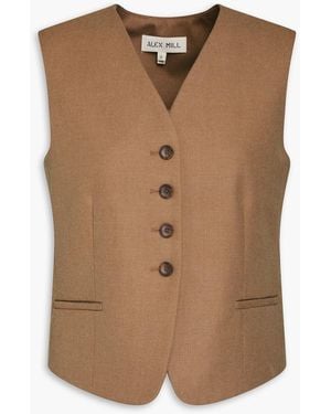 Alex Mill Soho Flannel Vest - Brown