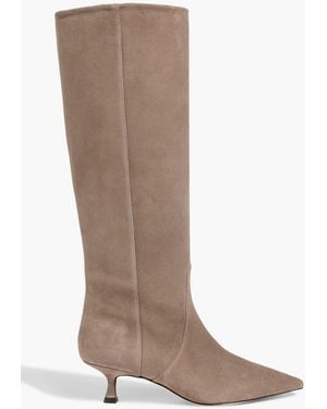Stuart Weitzman Naomi 50 Suede Knee Boots - Brown