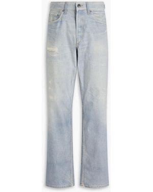 Rag & Bone Fit 4 Miramar Denim-effect Print Cotton-blend Canvas Trousers - Grey