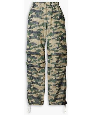 Halfboy Camouflage-print Ripstop Straight-leg Cargo Trousers - Green