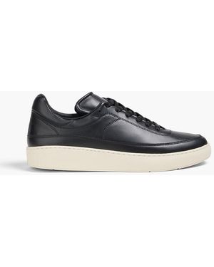 Theory Sneakers aus leder - Schwarz