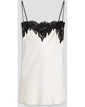 Stella McCartney Lace-Trimmed Satin Camisole - Black