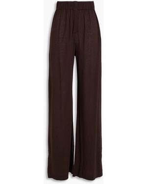16Arlington Virage Jersey Wide-Leg Trousers - Brown