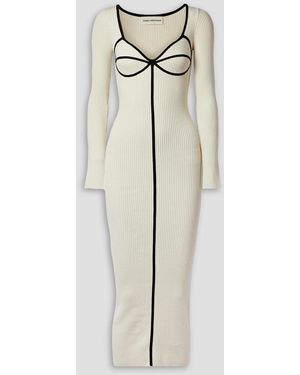 Mara Hoffman Lucienne Ribbed Organic Cotton-blend Midi Dress - White