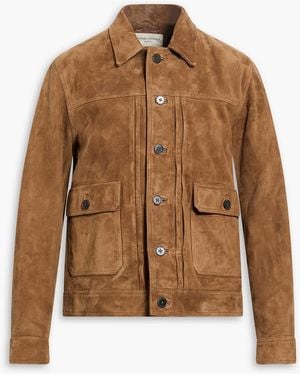 Officine Generale Lazlo Suede Jacket - Brown