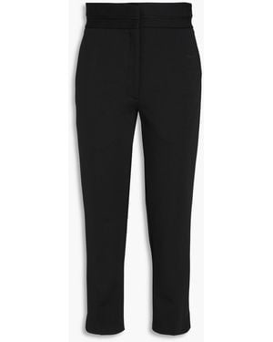 Sandro Jersey Tapered Pants - Black