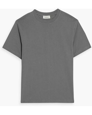 FRAME Cotton-Jersey T-Shirt - Gray
