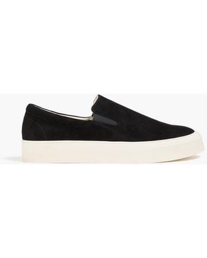 A.Emery August Suede Slip-On Trainers - Black