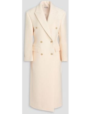 Rohe Double-Breasted Wool-Twill Coat - Natural