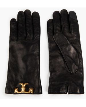 Tory Burch Handschuhe "eleanor" aus leder mit verzierung - Schwarz