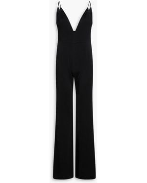 Galvan London Jumpsuit "avedon" aus glänzendem crêpe - Schwarz