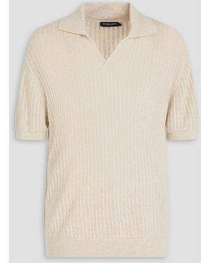 Frescobol Carioca Rino Pointelle-Knit Cotton Polo Shirt - Natural