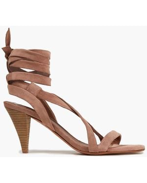 Ba&sh Cidney Suede Sandals - Pink