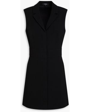 Theory Crepe Mini Dress - Black