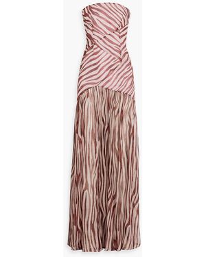 retrofte Teryn Silk Chiffon Dress in Red | Lyst retrofte Teryn Silk Chiffon Dress in Red | Lyst