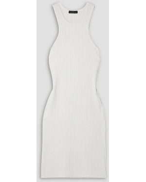 The Range Minikleid aus geripptem stretch-baumwoll-jersey - Weiß