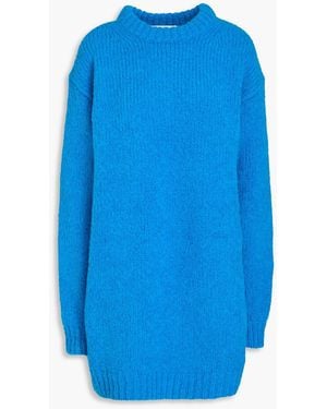 Tibi Pullover aus einer alpakamischung - Blau
