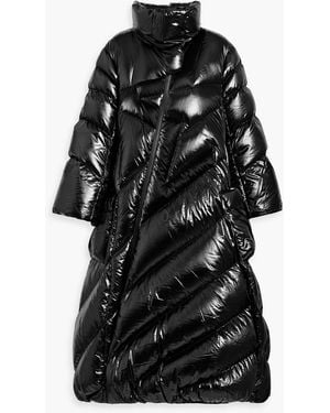 Perfect Moment Ariel Quilted Glossed Down Coat - Black