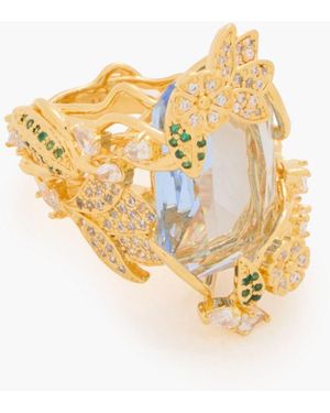 Zimmermann Tone, Stone And Crystal Ring - Metallic