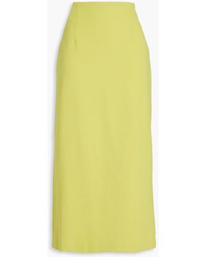 Tibi Jersey Midi Skirt - Yellow