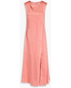 Holzweiler Cutout silk-satin midi dress - Pink