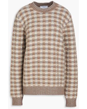 Gabriela Hearst Checked Cashmere Jumper - Brown