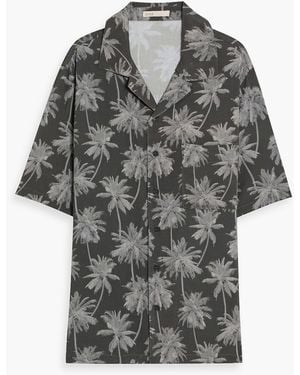 Onia Printed Woven Shirt - Grey
