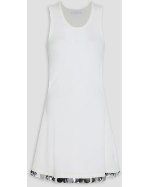 Rabanne Sequin-Embellished Crepe Mini Dress - White