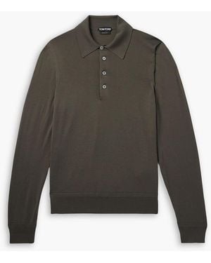 Tom Ford Wool Polo Sweater - Green