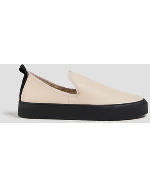 A.Emery Adler Leather Slip-On Trainers - White