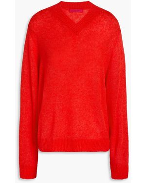 The Elder Statesman Pullover "nimbus" aus einer kaschmir-baumwollmischung - Rot