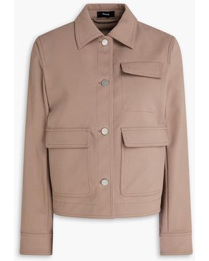Theory Cotton-blend Twill Jacket - Natural