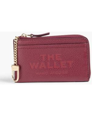 Marc Jacobs Pebbled-Leather Wallet - Red