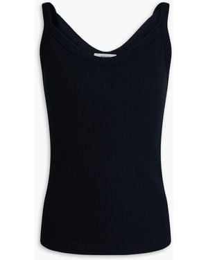 Agolde Jordan Ribbed Jersey Tank - Black