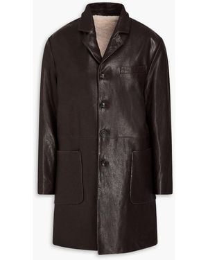 Bally Leather Coat - Black