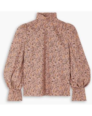 Anna Mason maggi Floral-print Cotton Blouse - Pink