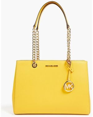 MICHAEL Michael Kors Textured-leather Tote - Yellow