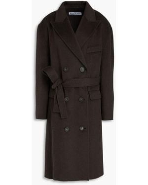 Acne Studios Doppelreihiger tel aus filz aus einer woll-alpakamischung - Schwarz