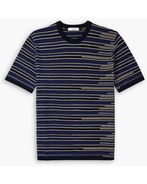 MR P. Gestreiftes t-shirt aus baumwolle - Blau