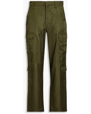 Rag & Bone Cailyn Cotton-Blend Sateen Cargo Trousers - Green