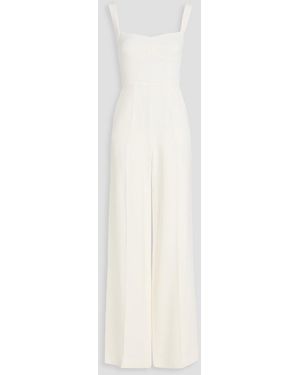 Saloni Rachel Crepe Jumpsuit - White