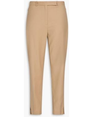 Theory Wool-Flannel Tapered Trousers - Natural