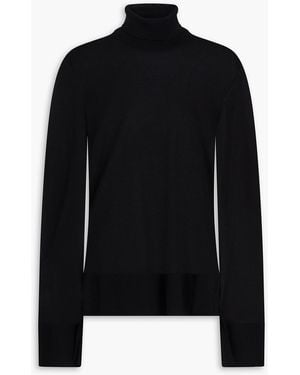 TOTEME Lyocell-Blend Turtleneck Sweater - Black