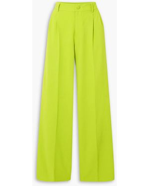 Huishan Zhang Cosima Crepe Wide-leg Trousers - Green