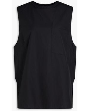 A.Emery Wolfe Cotton-poplin Top - Black