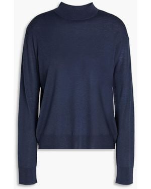 Vince Wool Turtleneck Jumper - Blue