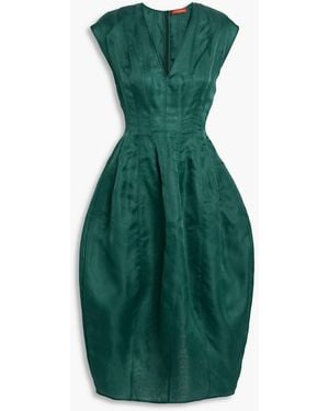 Altuzarra Silk-Organza Midi Dress - Green