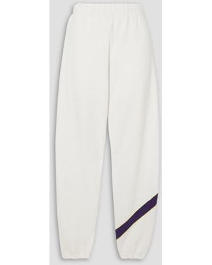 Tory Sport Cotton-jersey Joggers - White