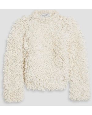 Envelope Wool And Alpaca-blend Loop-knit Sweater - Natural